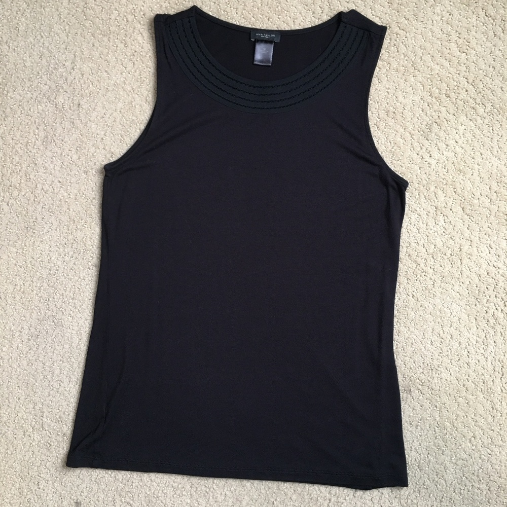 Ann Taylor Factory Scoop Neck Tank Top